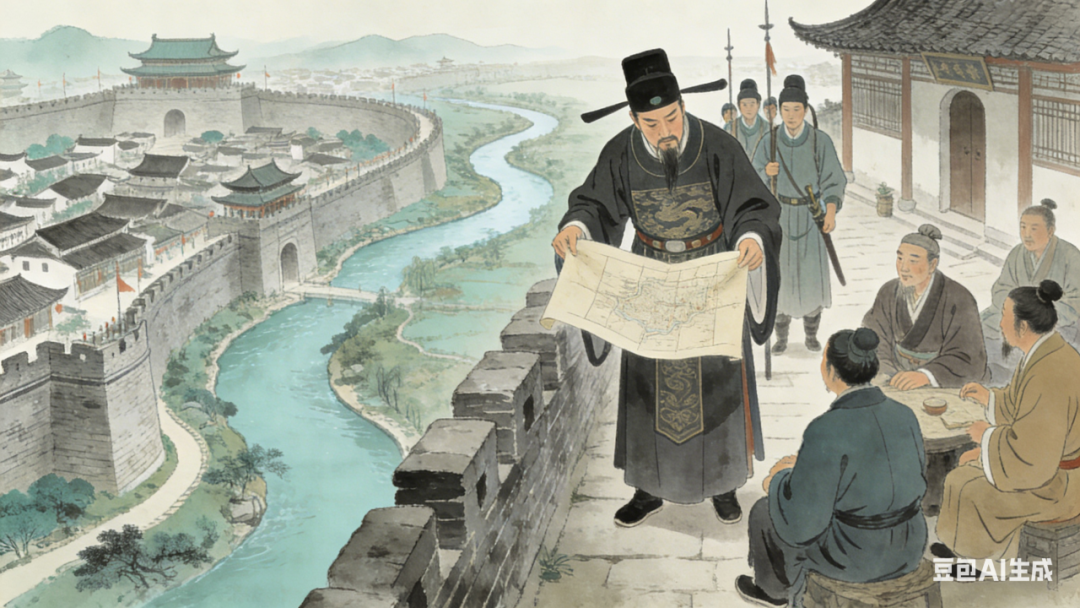 AI生成钱暄古风场景